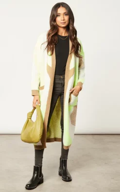 Top 10 ⭐ Liquorish Longline Cardigan In Brown, Green And White ⌛ -Aftershock London Shop unnamed file 906