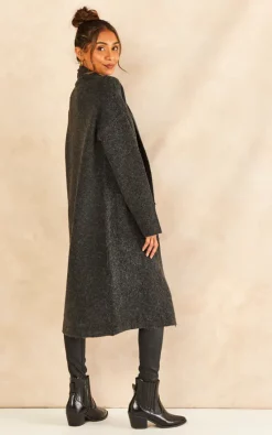 Best deal ???? VM Long Sleeve Knitted ???? Coatigan In Dark Grey ???? -Aftershock London Shop unnamed file 927