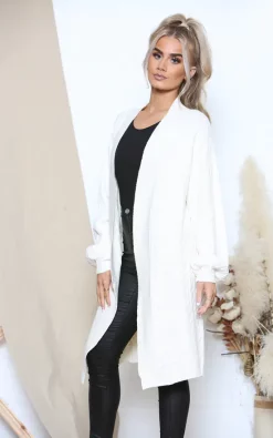 Budget ???? Lucy Sparks White Cable Knit Relaxed Cardigan ???? -Aftershock London Shop unnamed file 930