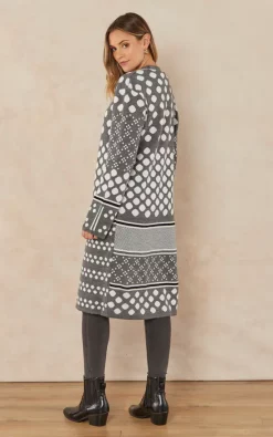 Promo ???? Jenerique Longline Polka Dot Grey Cardigan ???? -Aftershock London Shop unnamed file 941