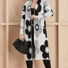 Best deal ???? Jenerique Floral Print Longline Cardigan In Black/White ????