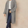 Best reviews of ???? Jenerique Twist Longline Oversize Cardigan In Grey ❤️