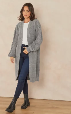 Best reviews of ???? Jenerique Twist Longline Oversize Cardigan In Grey ❤️